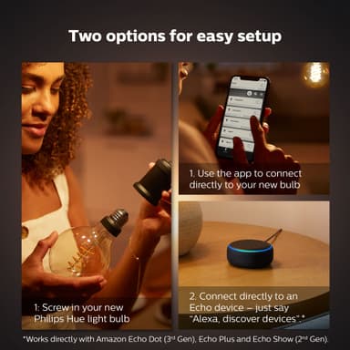 Philips Hue W Globe 7,2W Filament lamppu G125 E27