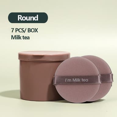Meikkipuhallukset, kuivat ja kosteat 7-pakkaus Ruskea 5 cm