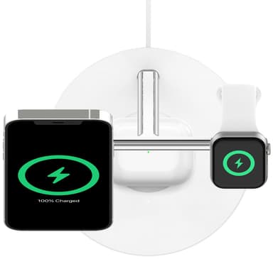 Belkin BoostCharge Pro 3-in-1 langaton laturi (valkoinen)