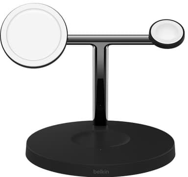 Belkin BoostCharge Pro 3-in-1 langaton laturi + virtamuunnin (musta)