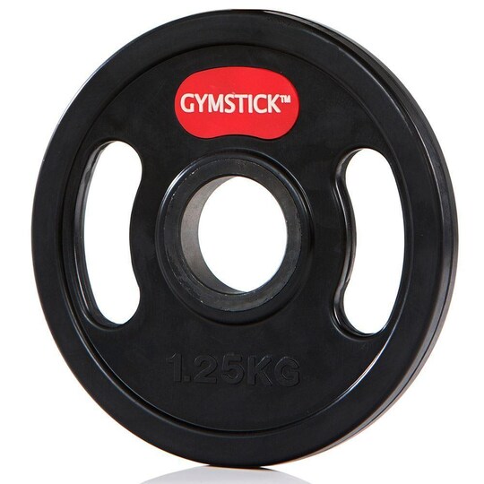 Gymstick Rubber Weight Plate, Levypainot Kumipäällyste 1,25 kg