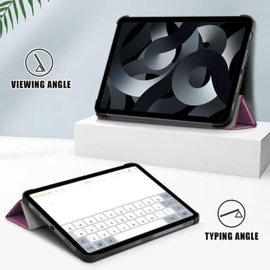 Kolminkertainen telinekotelo iPad 10.9 (2022) -tabletin suojukselle - violetti