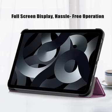 Kolminkertainen telinekotelo iPad 10.9 (2022) -tabletin suojukselle - violetti