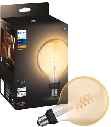 Philips Hue W Globe 7,2W Filament lamppu G125 E27