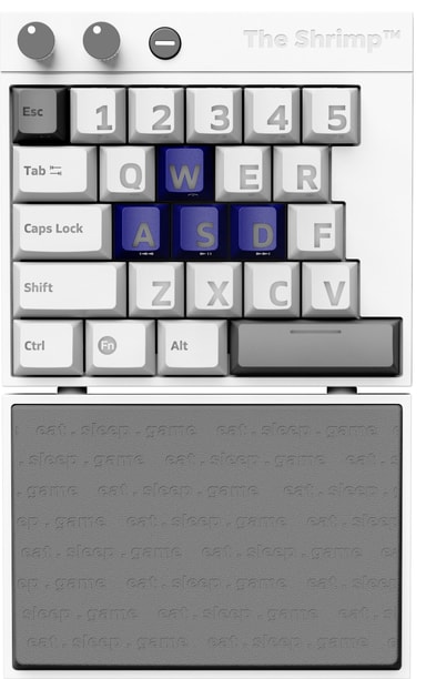 The Shrimp Model 1 mekaaninen pelinäppäimistö (Vitello)