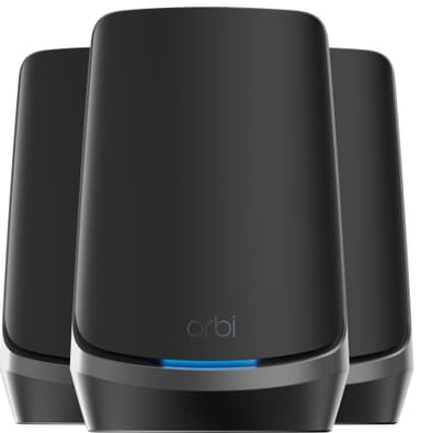Netgear Orbi RBKE963 AX11000 nelikaistainen WiFi 6E mesh (3kpl, musta)
