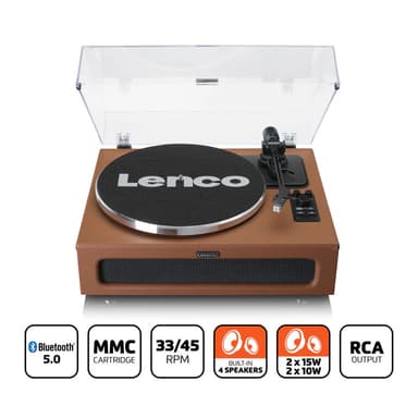 Lenco LS-430 Bluetooh levysoitin, ruskea
