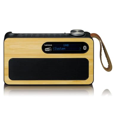 Lenco PDR-040 DAB Radio, Bambu/musta