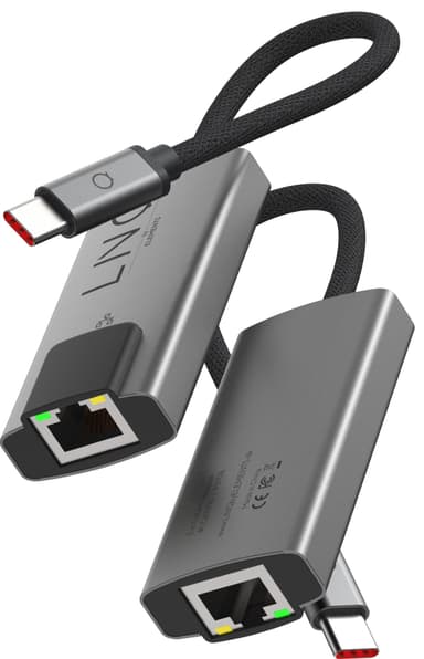 LinQ 2.5Gbe Ethernet USB-C sovitin