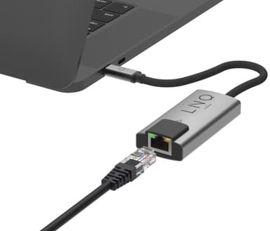 LinQ 2.5Gbe Ethernet USB-C sovitin