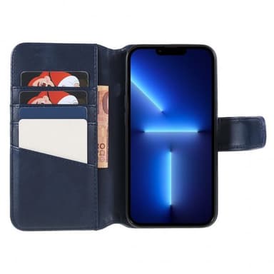 Nordic Covers iPhone 13 Pro Kotelo Essential Leather Heron Blue