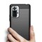 SKALO Xiaomi Redmi Note 10 Pro Armor Carbon Iskunkestävä TPU suojakuori - Harmaa