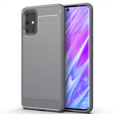 SKALO Samsung S20 Armor Carbon Iskunkestävä TPU suojakuori - Sininen