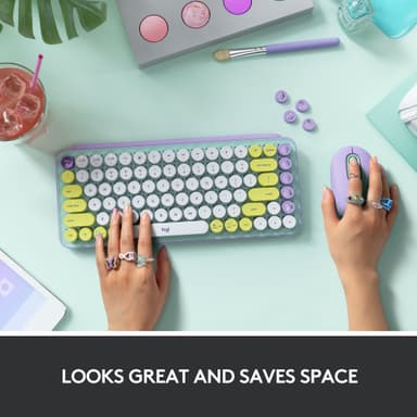 Logitech Pop Keys Wireless langaton näppäimistö (Daydream Mint)