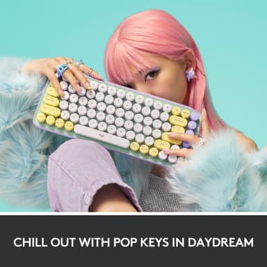 Logitech Pop Keys Wireless langaton näppäimistö (Daydream Mint)