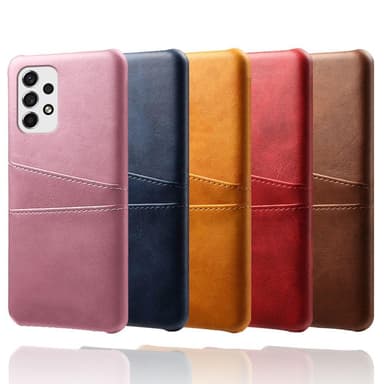 SKALO Samsung A53 5G PU-nahkainen Korttikotelo - Ruskea