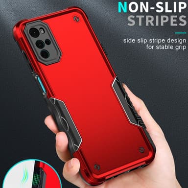 SKALO Motorola Moto G22 Shockproof Armor Suojakuori - Turkoosi
