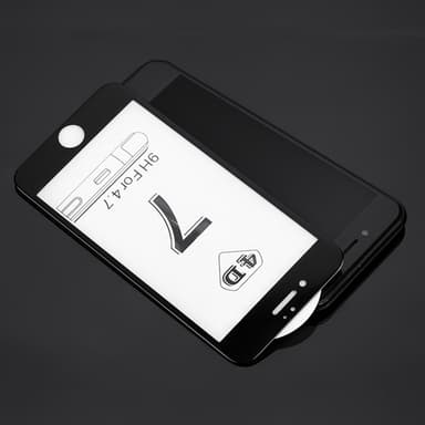 SKALO iPhone 7/8 Koko Näytön Panssarilasi - Musta