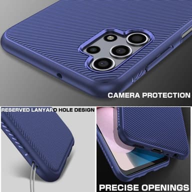 SKALO Samsung A13 4G Twill TPU kuori - - Sininen