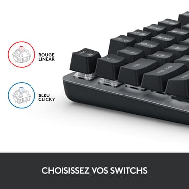 Logitech K835 TKL näppäimistö (grafiitti)