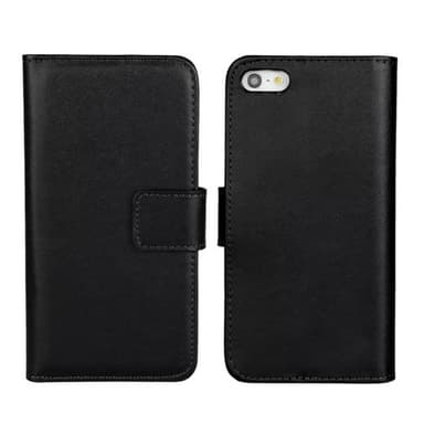 SKALO iPhone 5/5S/SE(1:a gen) Lompakkokotelo Aitoa nahkaa - Valkoinen