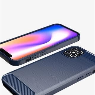 SKALO iPhone 12 Mini Armor Carbon Iskunkestävä TPU suojakuori - Musta