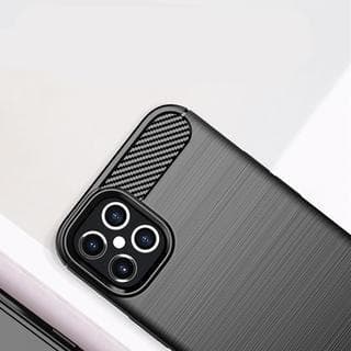 SKALO iPhone 12 Armor Carbon Iskunkestävä TPU suojakuori - Punainen
