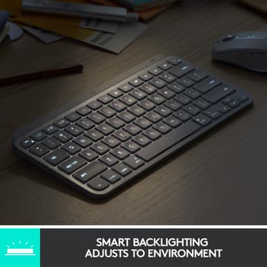 Logitech MX Keys Mini for Mac langaton näppäimistö (vaaleanharmaa)