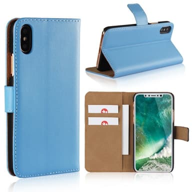 SKALO iPhone XS Max Lompakkokotelo Aitoa nahkaa - Oranssi