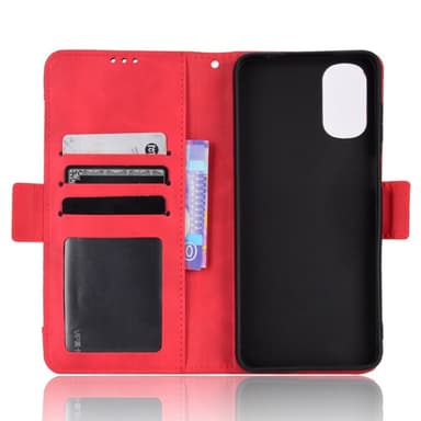 SKALO Motorola Moto G22 6-lokeroa Lompakkokotelo - Punainen