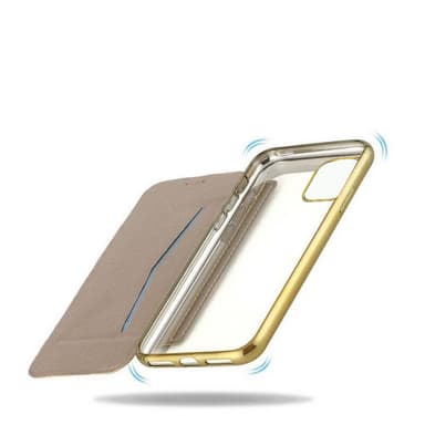 SKALO iPhone 11 Pro Max Lompakkokotelo TPU Ultra Ohut - Musta