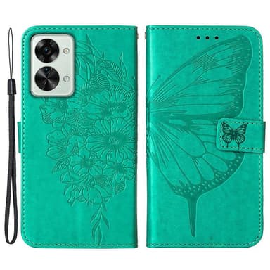 SKALO OnePlus Nord 2T 5G Mandala lompakkokotelo - Turkoosi