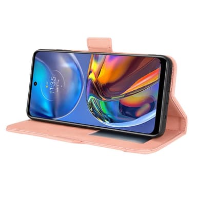 SKALO Motorola Moto E32/E32s 6-lokeroa Lompakkokotelo - Pinkki