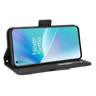 SKALO OnePlus Nord 2T 5G 6-lokeroa Lompakkokotelo - Musta