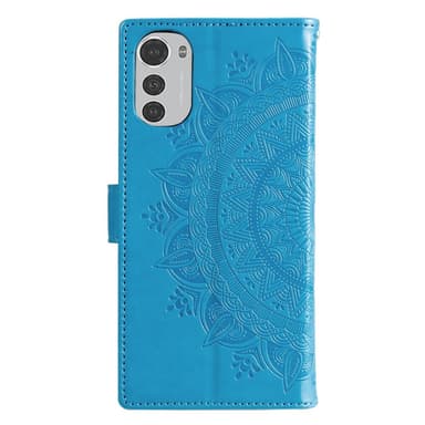 SKALO Motorola Moto E32/E32s Mandala lompakkokotelo - Sininen