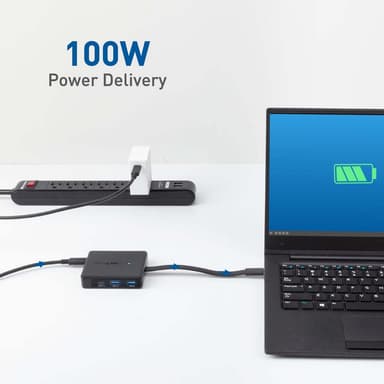 Cable Matters 1–8 USB-C-telakointiasema 3x näyttöportti USB-C PD100W RJ45 GigaLan 1xUSB-C + 2xUSB-A 5Gbps yhteensopiva Thunderbolt 3/4, USB4:n kanssa