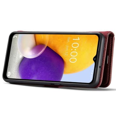 DG MING Samsung A13 4G 2-in-1 magneetti lompakkokotelo - Punainen