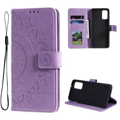 SKALO Samsung A13 4G Mandala lompakkokotelo - Violetti