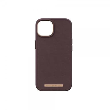 Njord by Elements iPhone 14 Kuori Genuine Leather Case Ruskea
