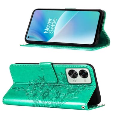 SKALO OnePlus Nord 2T 5G Mandala lompakkokotelo - Turkoosi