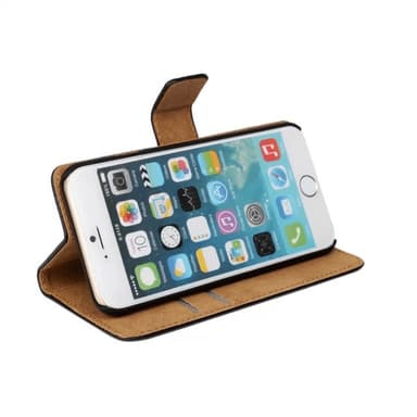 SKALO iPhone 6/6S Lompakkokotelo Aitoa nahkaa - Vaaleanpunainen