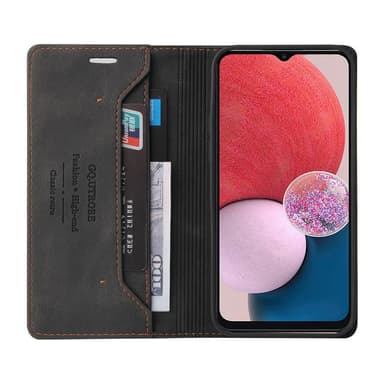 SKALO Samsung A13 4G GQ.UTROBE Lompakkokotelo PU-nahkaa - Musta