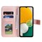 SKALO Samsung A13 4G Mandala lompakkokotelo - Ruusukulta