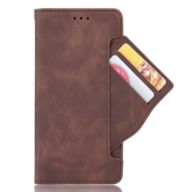 SKALO Motorola Moto G52 6-lokeroa Lompakkokotelo - Ruskea