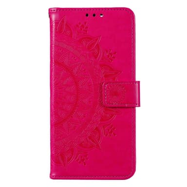 SKALO Motorola Moto G52 Mandala lompakkokotelo - Cerise