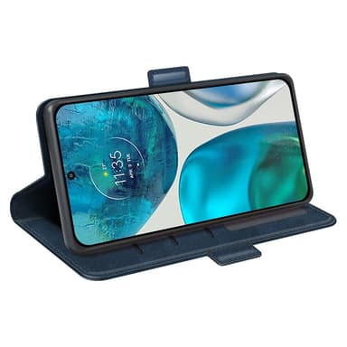 SKALO Motorola Moto G52 Premium Wallet Lompakkokotelo - Sininen