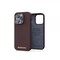 Njord by Elements iPhone 14 Pro Max Kuori Genuine Leather Case Ruskea