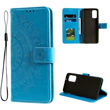 SKALO Samsung A33 5G Mandala lompakkokotelo - Sininen