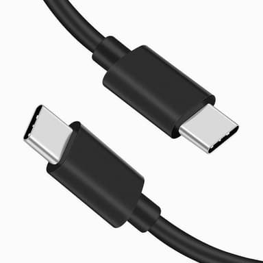 NÖRDIC 2m USB3.2 Gen2 SuperSpeed ​​​​USB 10 Gbps USB-C–C nylon-punottu kaapeli Power Delivery 100W, 4K60Hz video ja Emarker