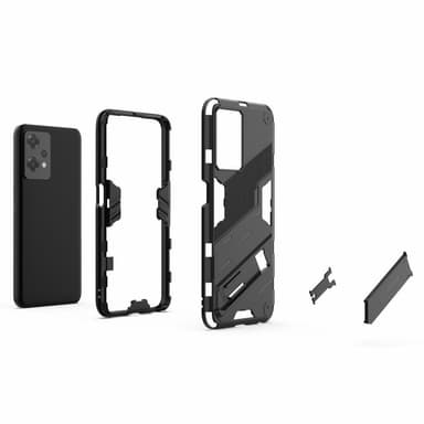 SKALO OnePlus Nord CE 2 Lite 5G Hybrid BIBERCAS Suojakuori - Musta